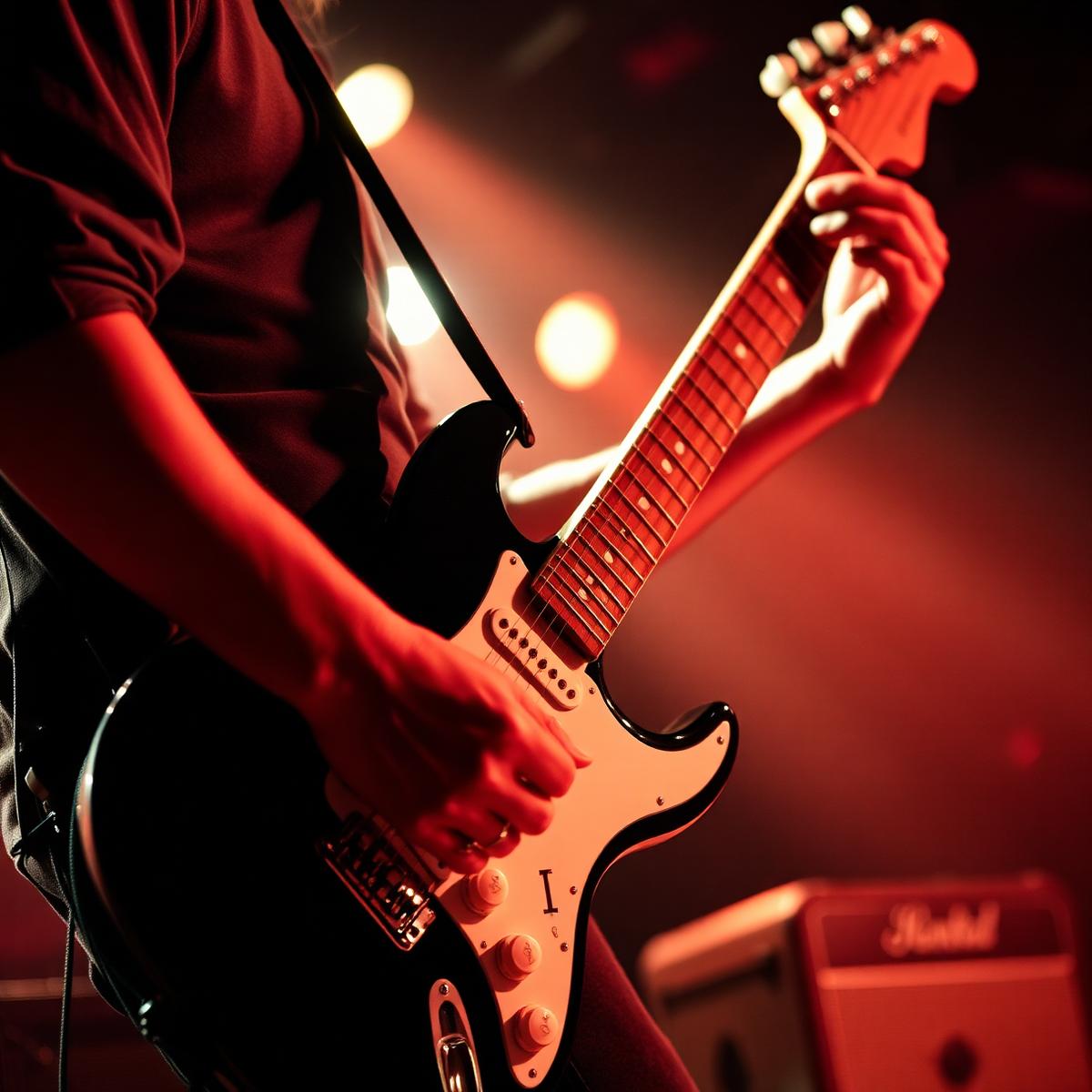 Guitarrista em performance